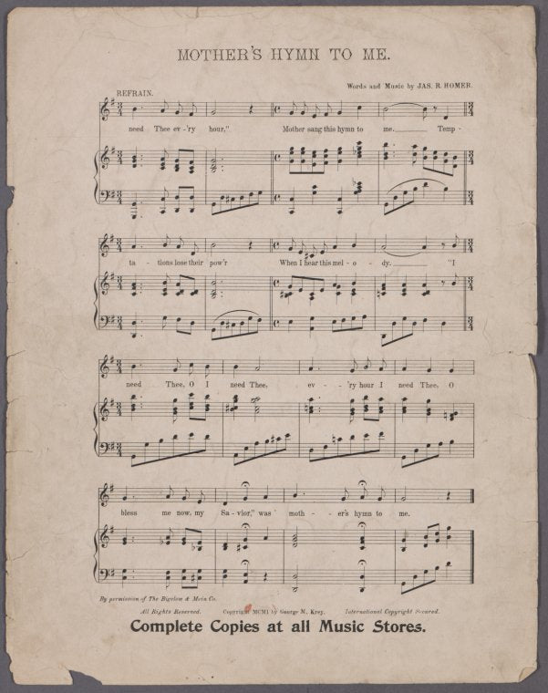 Mother's hymn to me