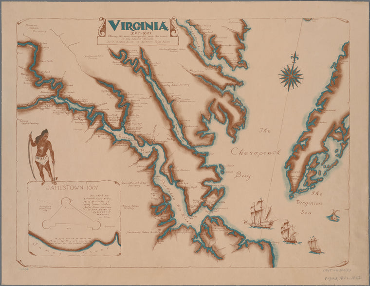 Virginia, 1602-1622 : Showing the most remarqueable parts thus named in the ancient records. 1955