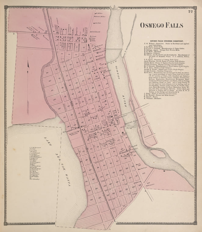Oswego Falls [Village]; Oswego Falls Business Directory