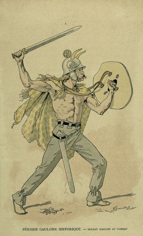 Période Gauloise Historique : soldat Gaulois au combat