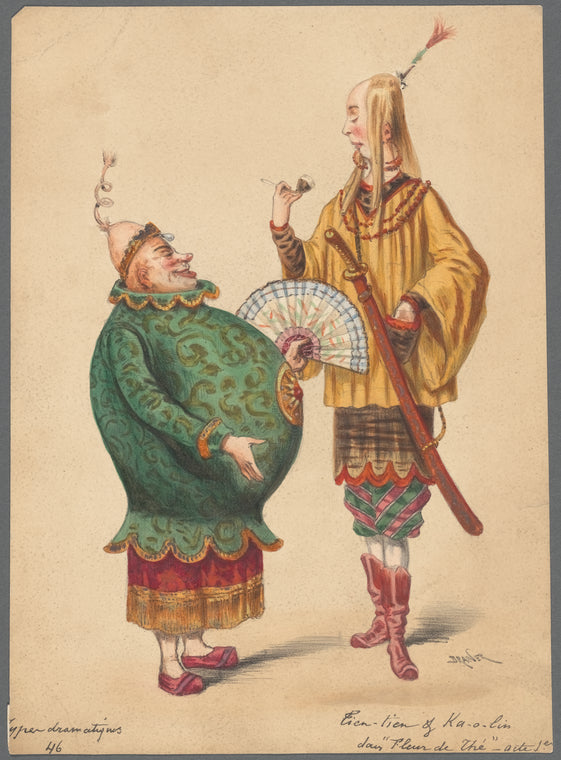 Tien-tien & Ka-o-lin dans 'Fleur de Thé' acte 1e