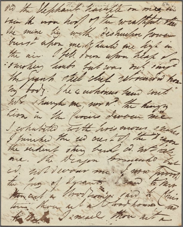 Holograph prose fragment, "The Wandering Jew"