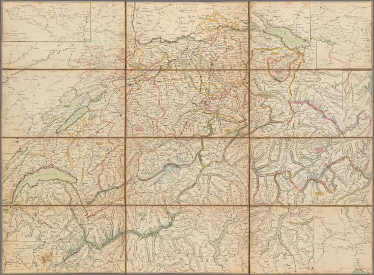 H. Keller's Reisecharte der Schweiz