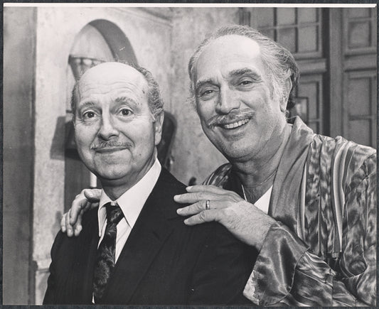Arny Freeman and Robert Alda in the touring stage production The Sunshine Boys