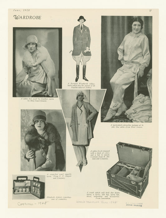 Women's travel wardrobe and accessories