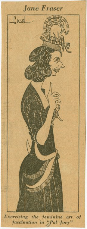 Exercising the feminine art of fascination in "Pal Joey"