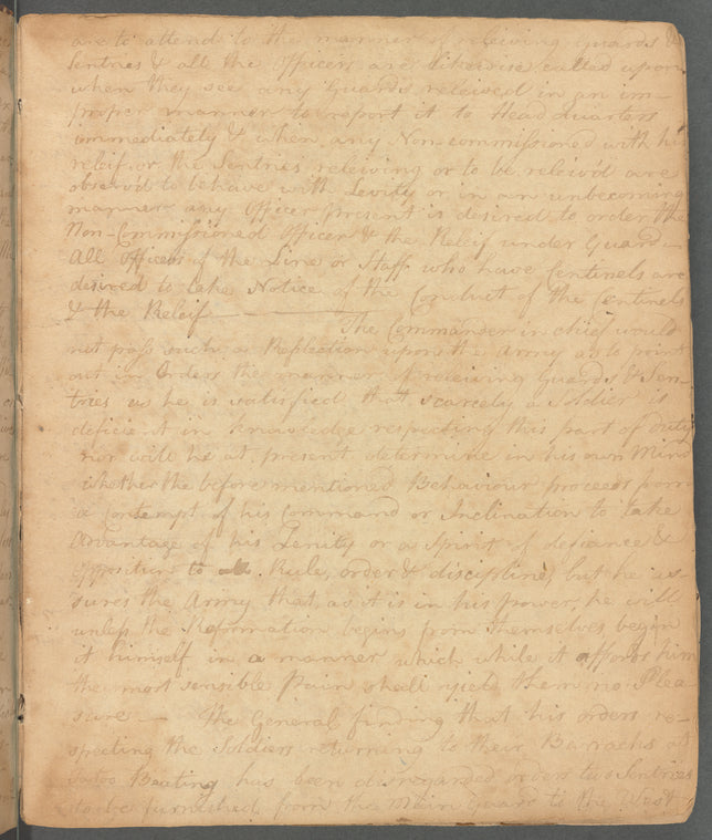 Rhode Island orderly book