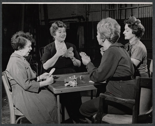 Minerva Pious, Gertrude Berg and Mimi Randolph in rehearsal for the stage production Dear Me, the Sky is Falling
