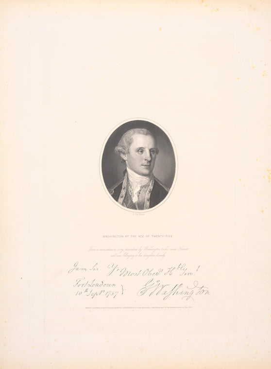 Washington at the age of twenty-five.