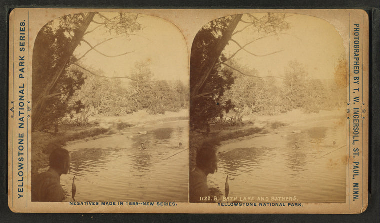 Bath Lake and Bathers.