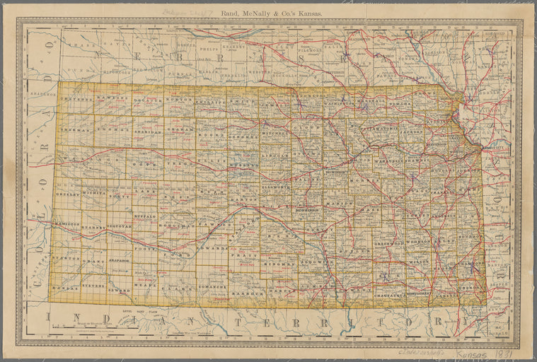Rand, McNally & Co.'s Kansas