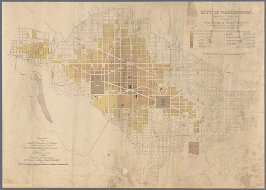 City of Washington, statistical maps