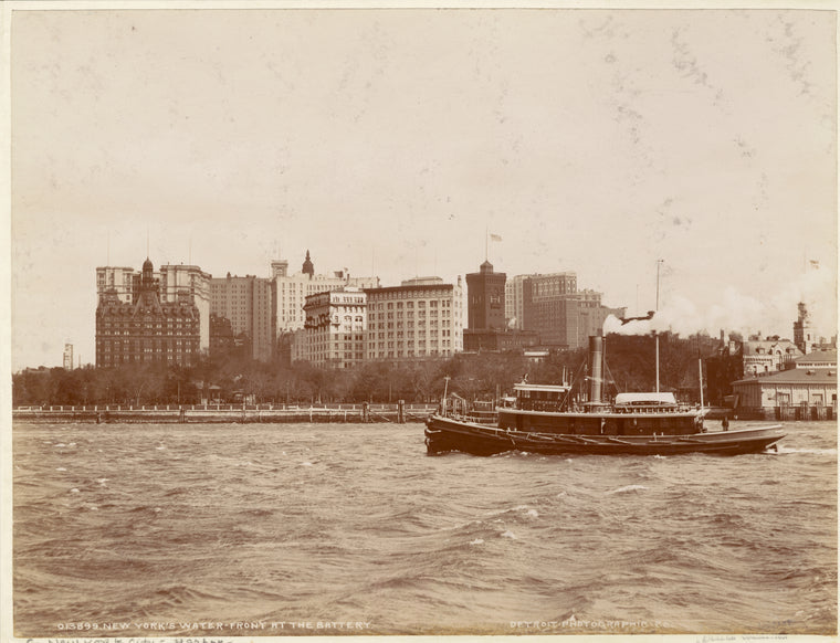 New York's water-front at the Battery