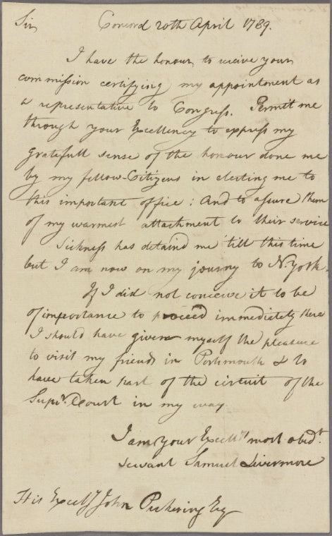 Letter to John Pickering, Judge of the Supreme Court of New Hampshire