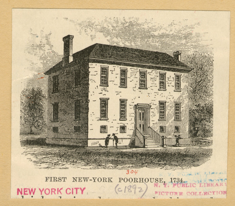 First New-York poorhouse, 1734