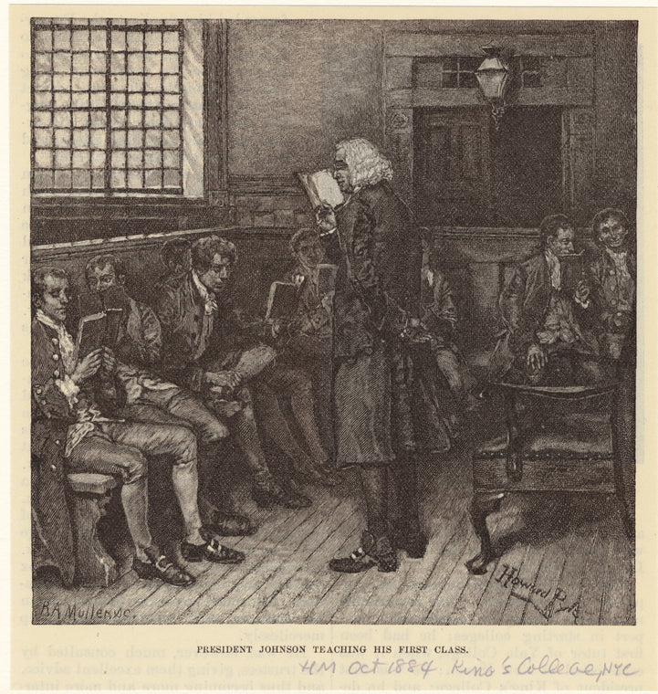 President Johnson teaching his first class