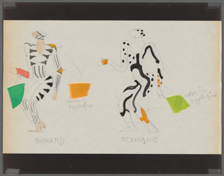 3 Dances: Costume sketch for Richard, Stephanie