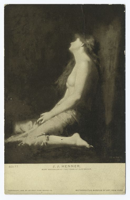 Mary Magdalen at Tomb of our Savior, Jean Jacques Henner
