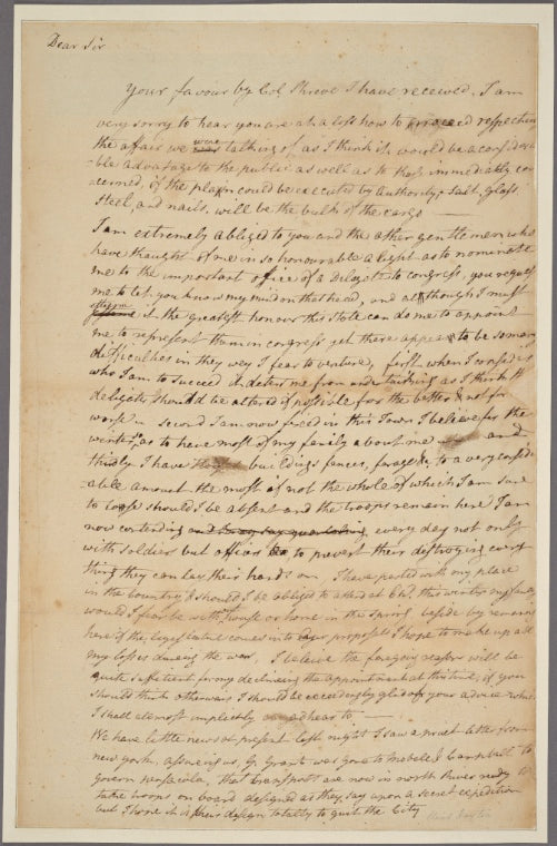 Letter to [Abraham Clark.]