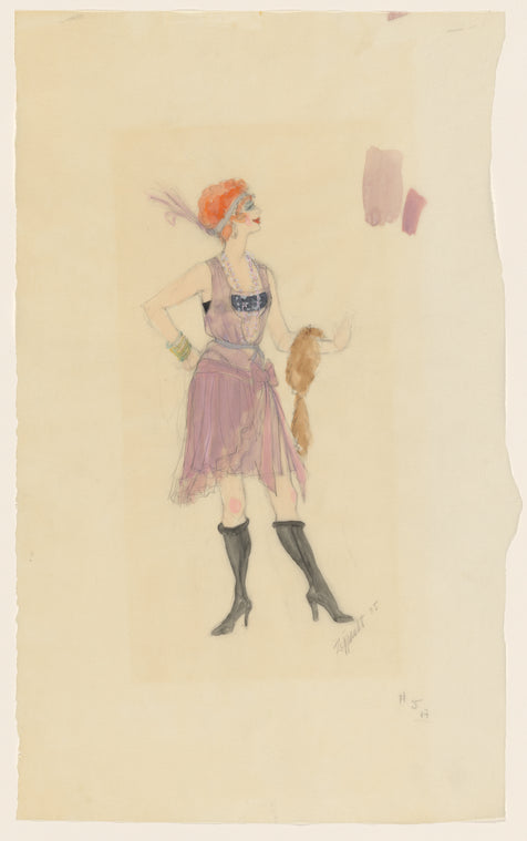 Designs for Roxie Hart in the original Broadway production of Chicago
