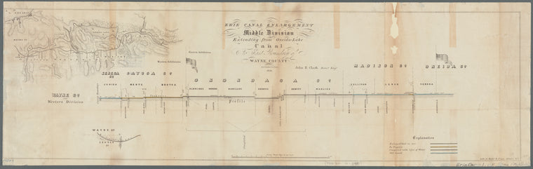 Erie Canal enlargement, middle division, extending from Oneida-Lake Canal to east boundary of Wayne County