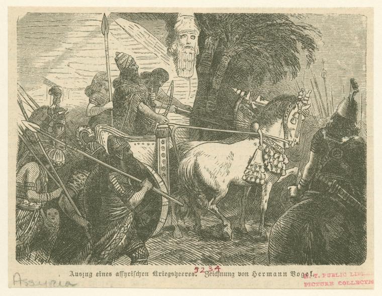 Auszug eines assyrischen Kriegsheeres
