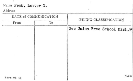 Peck, Lester G.