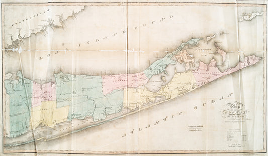 Map of the county of Suffolk