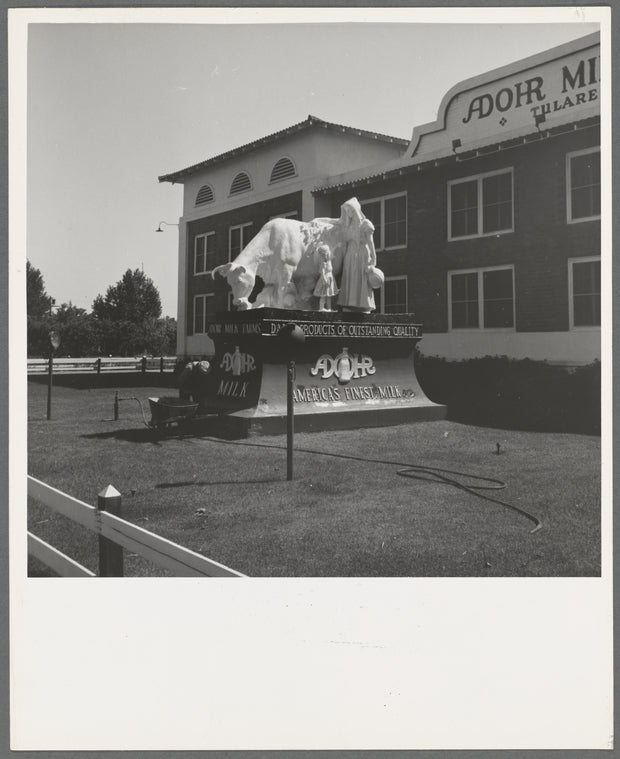 Outskirts of Tulare. On U.S. 99. See general caption. Highway sculpture. California
