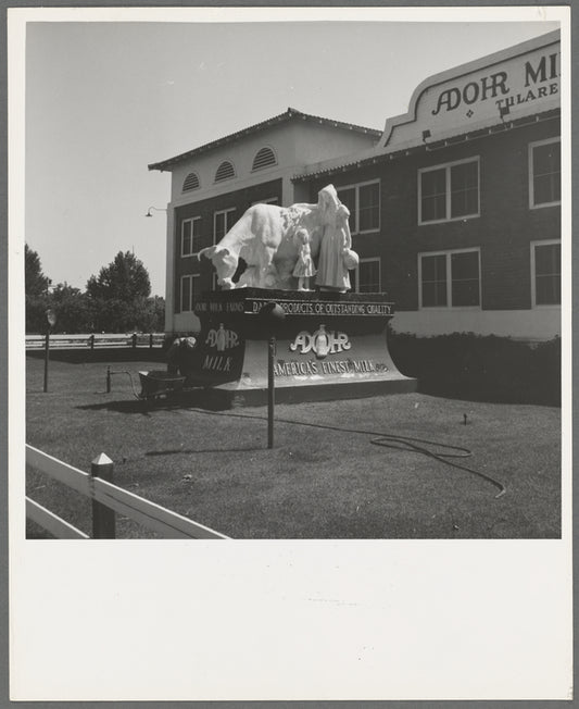 Outskirts of Tulare. On U.S. 99. See general caption. Highway sculpture. California