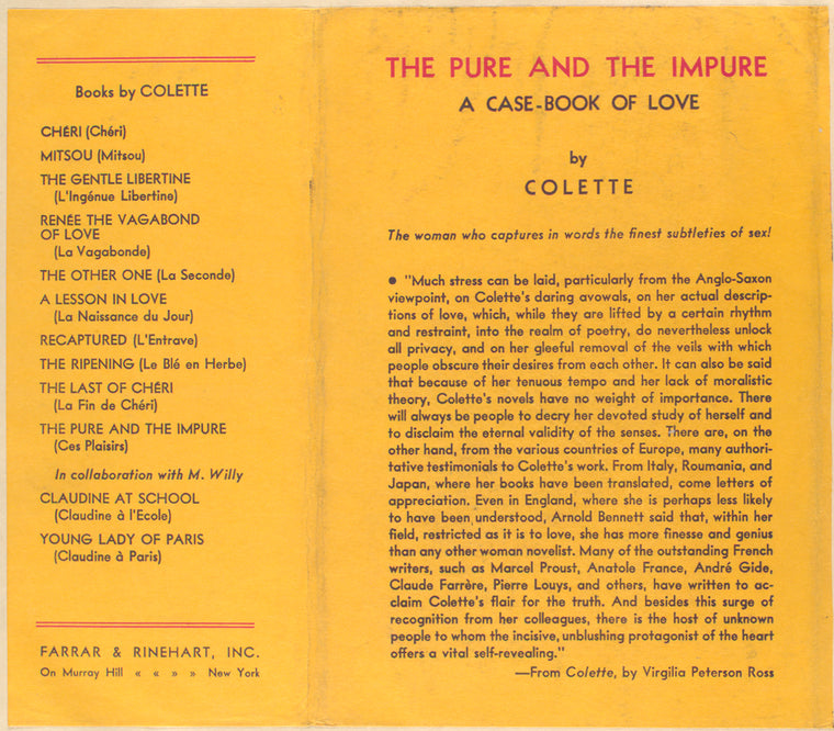 The pure and the impure, a case-book of love.