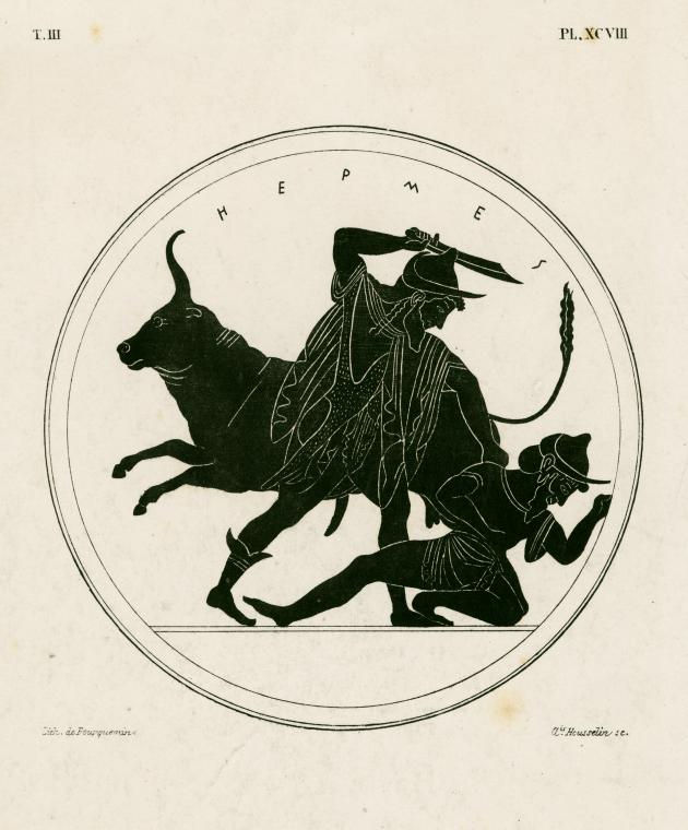 Hermes battling Argus