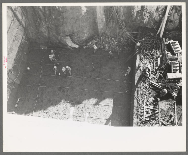 Working on construction of Shasta Dam, Shasta County, California