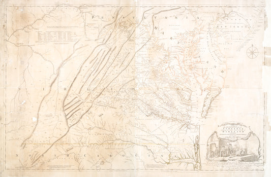 A map of the most inhabited part of Virginia : containing the whole province of Maryland with part of Pensilvania, New Jersey and North Carolina