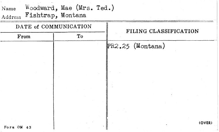 Woodward, Mae (Mrs. Ted.)