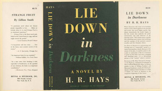 Lie down in darkness.