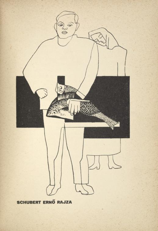 Man holding fish with woman in background