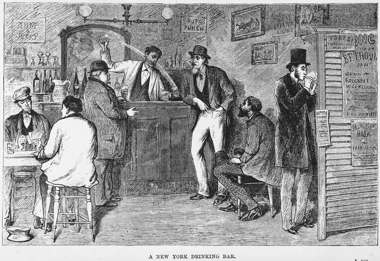 A New York drinking bar.
