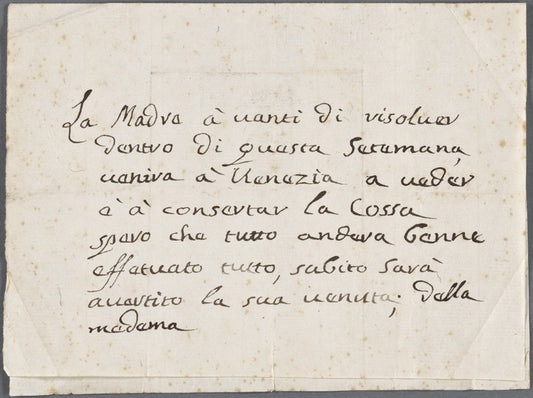 Autograph letter unsigned to Lord Byron, ?Summer 1817-April 1819