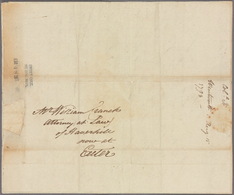 Letter to William Cranch, Exeter