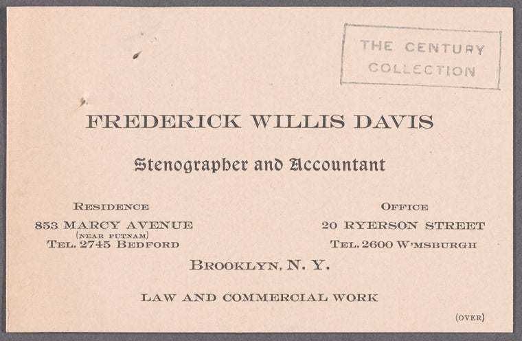 Davis, Frederick Willis