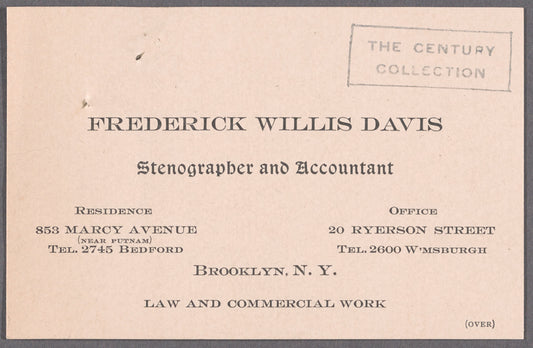 Davis, Frederick Willis