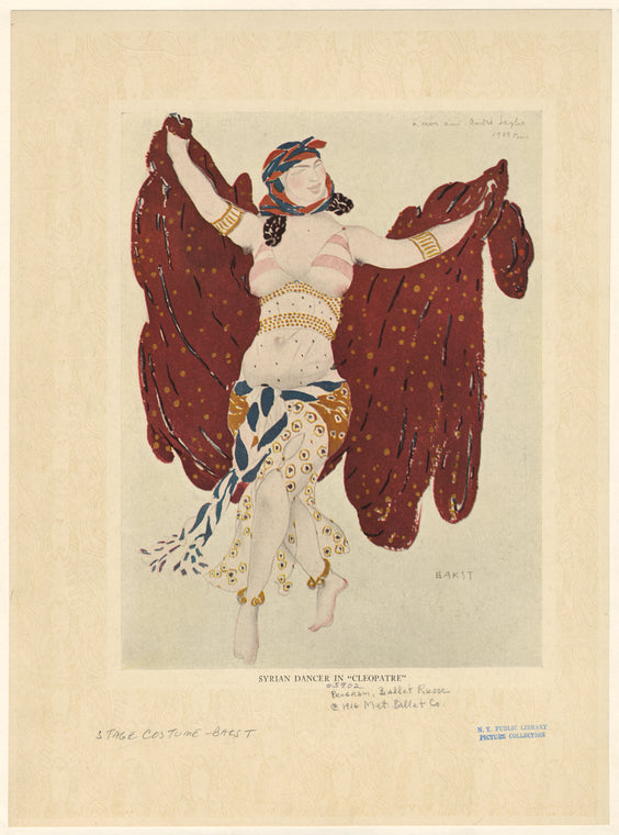Syrian dancer in "Cleopatre"