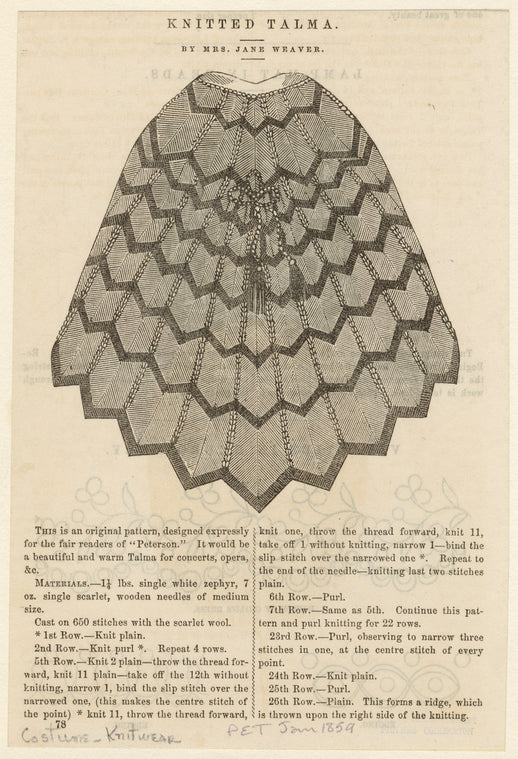 Knitted talma