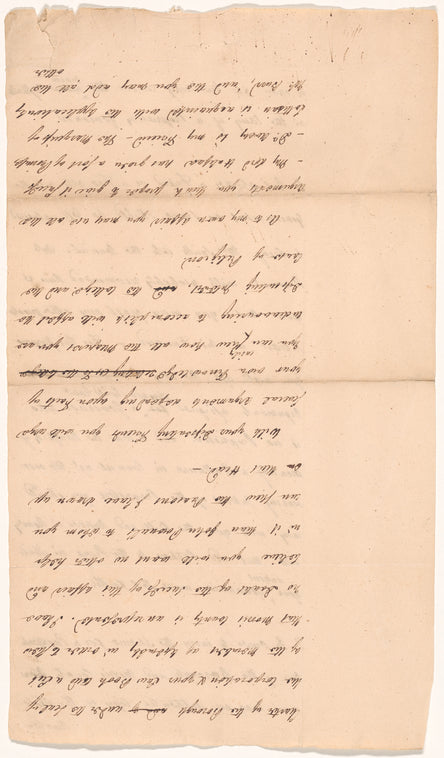Letter to an unidentified recipient