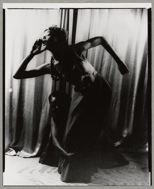 Maudelle (kneeling) and Lewanne Kennard in "Black Ritual"