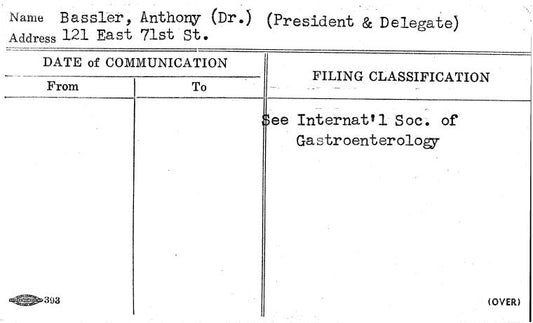 Bassler, Anthony (Dr.) (President & Delegate)