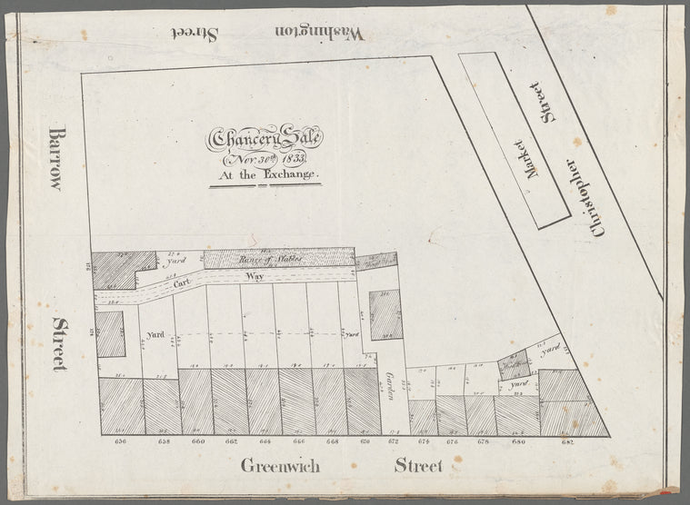 Chancery sale, Nov. 30th, 1833, at the exchange