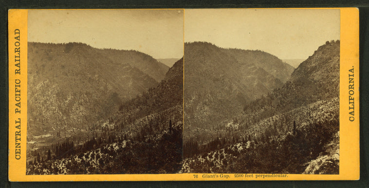 Giant's Gap, 2500 feet perpendicular.
