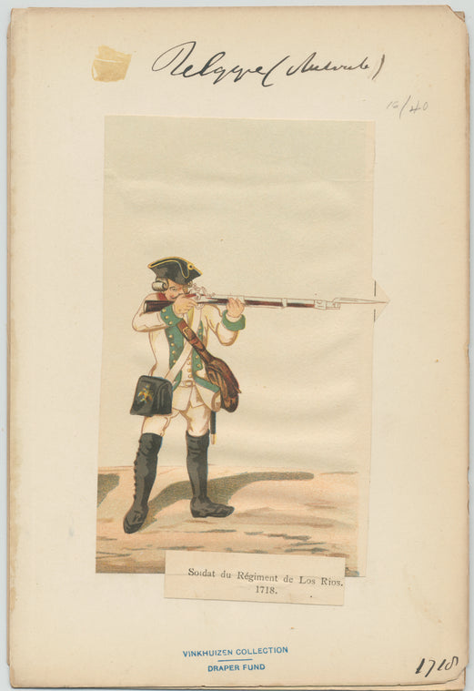 Soldat du régiment de Los Rios. 1718